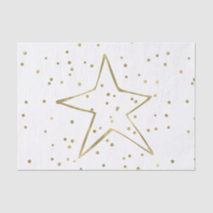 Gold Confetti Star Seidenpapier