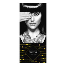 Gold Confetti Strands Preisliste Rack Card