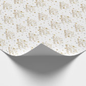 Gold Confetti trinken und Verheiratet sein Geschenkpapier (Ecke)