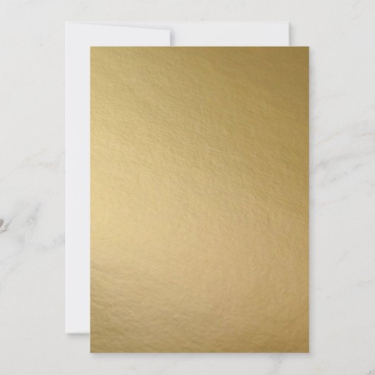 Gold Confetti und Cap Moderner Abschluss Einladung (Rückseite)