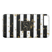 Gold Confetti und Stripes iPhone 8 Plus Fall Case-Mate iPhone Hülle (Rückseite (Horizontal))