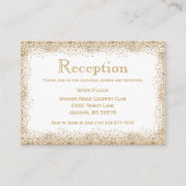 Gold Confetti und White Begleitkarte (Vorderseite)