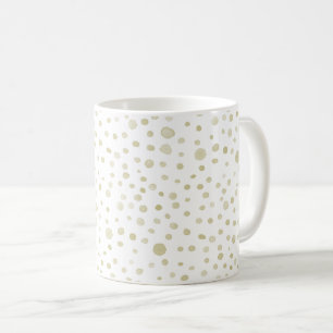 Gold Confetti Wasserfarbe Dots Klassische Tasse