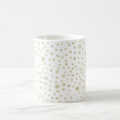 Gold Confetti Wasserfarbe Dots Klassische Tasse (Mittel)