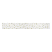 Gold Confetti Wasserfarbe Dots Ribbon Ripsband (Vorderseite)
