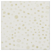 Gold Confetti Wasserfarben Dots Fabric Stoff (Nahaufnahme)