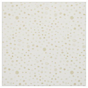 Gold Confetti Wasserfarben Dots Fabric Stoff