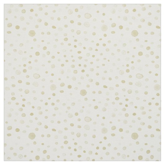 Gold Confetti Wasserfarben Dots Fabric Stoff (Muster)