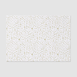 Gold Confetti Wasserfarben Dots Tissue Paper Seidenpapier