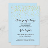 Gold Confetti zur Ankündigung eines Blue Change Pl (Vorne/Hinten)