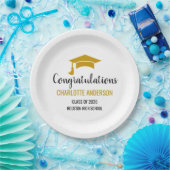 Gold Congrats Graduation Pappteller (Party)
