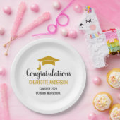 Gold Congrats Graduation Pappteller (Party)