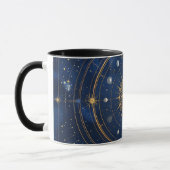 Gold Constellation Astrology Coffee Cup Tasse (Links)