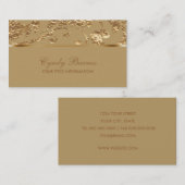 Gold Contemporary Business Card Visitenkarte (Vorne/Hinten)
