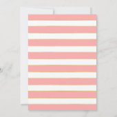 Gold & Coral Baby es ist kalt Außendusche einladen Einladung (Rückseite)