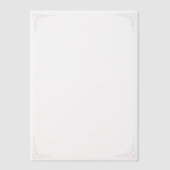 Gold Corners Wedding  Pergament Einladungen (Vorderseite)