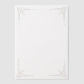 Gold Corners Wedding  Pergament Einladungen (Vorderseite)