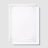 Gold Corners Wedding  Pergament Einladungen (Versetzt)