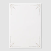 Gold Corners Wedding  Pergament Einladungen (Vorderseite)