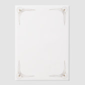 Gold Corners Wedding  Pergament Einladungen (Vorderseite)