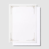 Gold Corners Wedding  Pergament Einladungen (Versetzt)