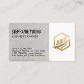 Gold Corporate Logo Visitenkarte (Vorderseite)