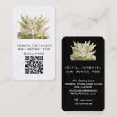 *~* Gold Cosmic Sparkling Magical QR Crystal Visitenkarte (Vorne/Hinten)