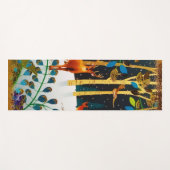 Gold Cosy Winter Dewald Wasserfarbe Yogamatte (Vorderseite (Horizontal))