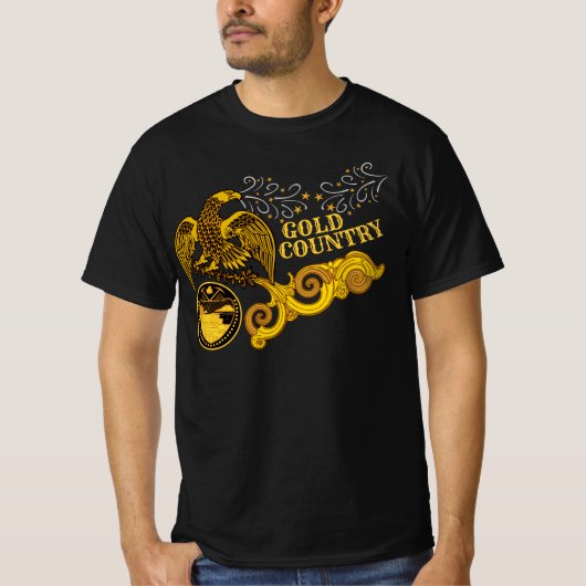 Gold Country doppelseitig T-Shirt (Vorderseite)