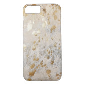 Gold Cowhide Print Metallic iPhone Case (Rückseite)