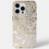 Gold Cowhide Print Metallic iPhone Case (Rückseite)