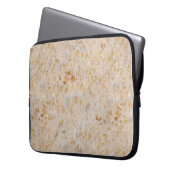 Gold Cowhide Print Metallic Laptop Sleeve (Vorderseite Links)