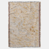 Gold Cowhide Print Metallic Minimaler Western Decke (Vorderseite Vertikal)