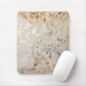 Gold Cowhide Print Metallic Mouse Pad Mousepad (Mit Mouse)