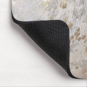 Gold Cowhide Print Metallic Mouse Pad Mousepad (Ecke)