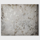 Gold Cowhide Print Metallic Packpapier (Flach)