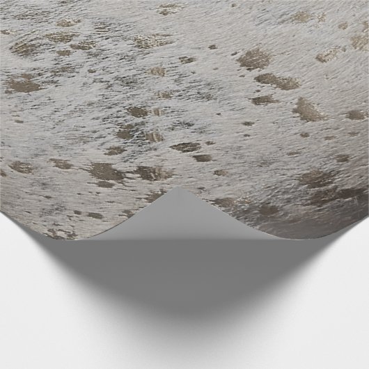 Gold Cowhide Print Metallic Packpapier (Ecke)