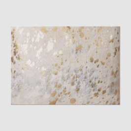 Gold Cowhide Print Metallic Seidenpapier