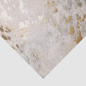 Gold Cowhide Print Metallic Seidenpapier (Ausschnitt)