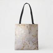 Gold Cowhide Print Metallic Tasche (Vorderseite)