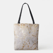 Gold Cowhide Print Metallic Tasche (Rückseite)