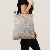 Gold Cowhide Print Metallic Tasche (Von Nahem)