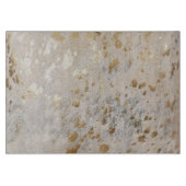 Gold Cowhide Print Metallic Tischset Schneidebrett (Vorderseite)