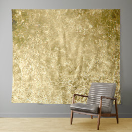 Gold Crackle Wandteppich