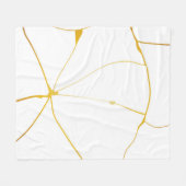 Gold Cracks Fleecedecke (Vorderseite (Horizontal))