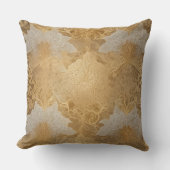 Gold & cream AI art  Kissen (Vorderseite)