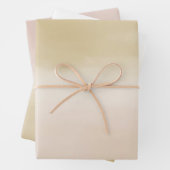 Gold Cream Peach Ombre Leben ist schön           Geschenkpapier Set (Beispiel)