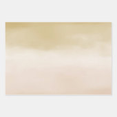 Gold Cream Peach Ombre Leben ist schön           Geschenkpapier Set (Vorderseite)