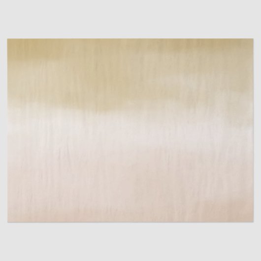 Gold Cream Peach Ombre Leben ist schön Seidenpapier (Vorderseite)