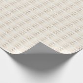 Gold Cream Stripes Muster Weihnachten Geschenkpapier (Ecke)